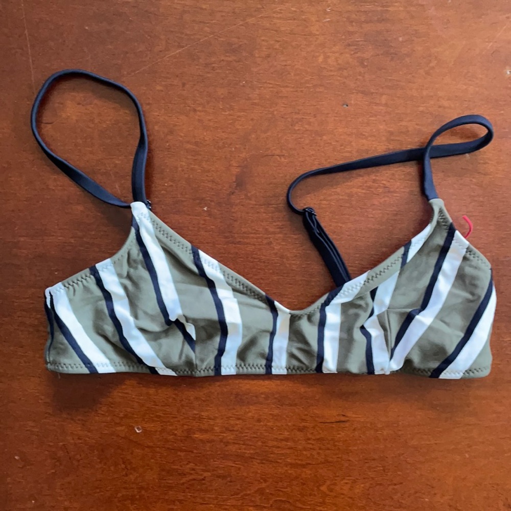 Solid & Striped Rachel bikini top size M bralette style NWOT